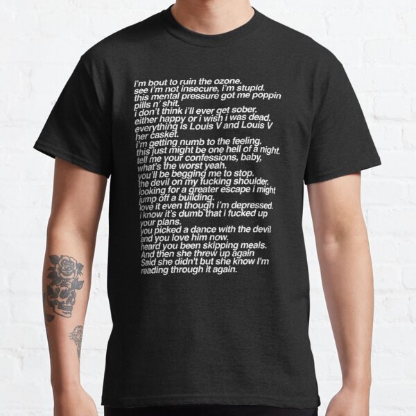 Chase Atlantic Lyrics Quotes Classic T-Shirt RB1207 product Offical Chase Atlantic Merch