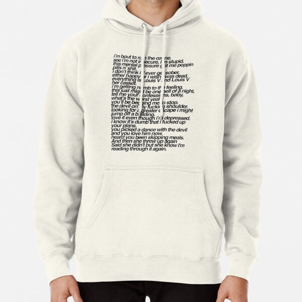 Chase Atlantic Lyrics Quotes Black Pullover Hoodie RB1207 product Offical Chase Atlantic Merch